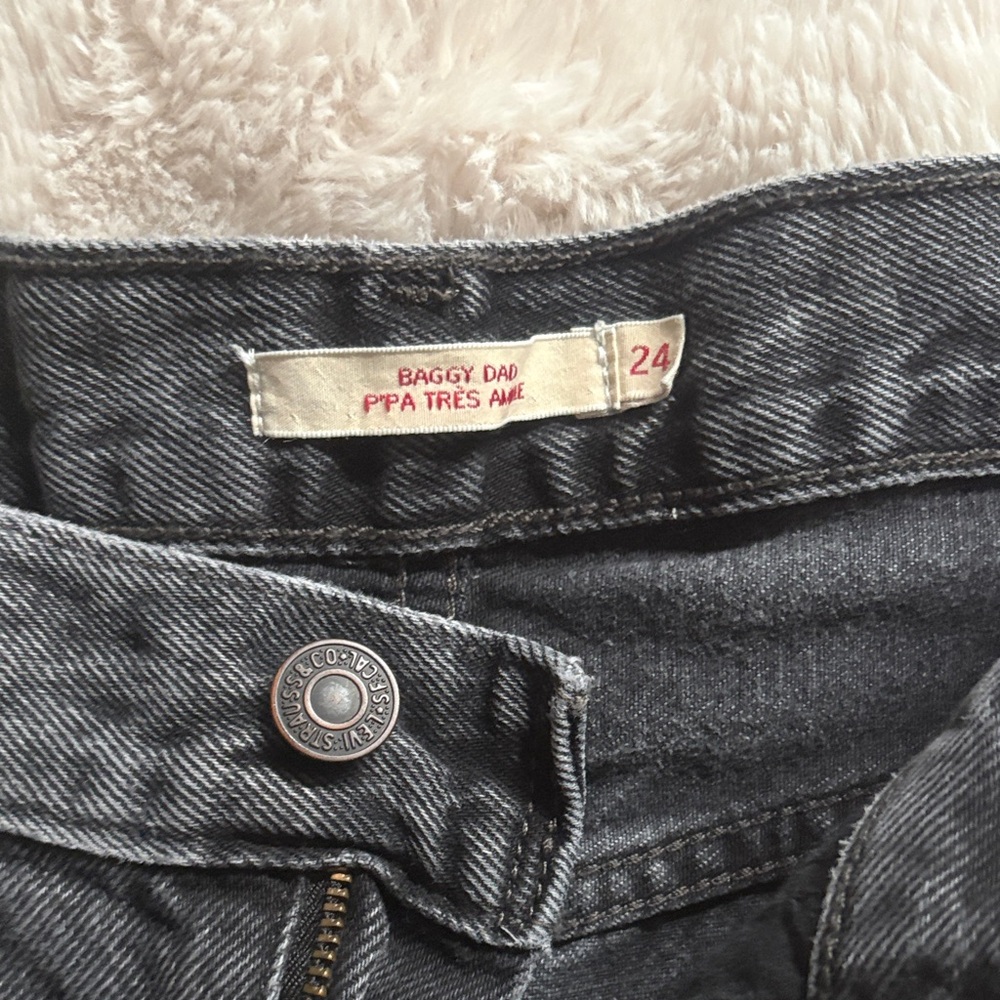 Levis Baggy Dad Dark Denim Jeans